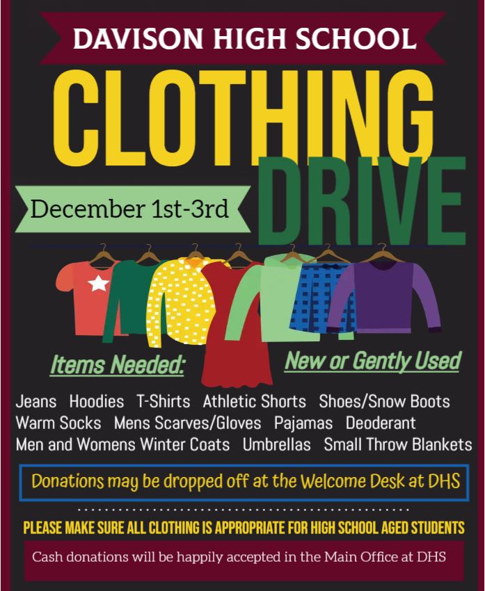 DHS to hold clothing drive to benefit students